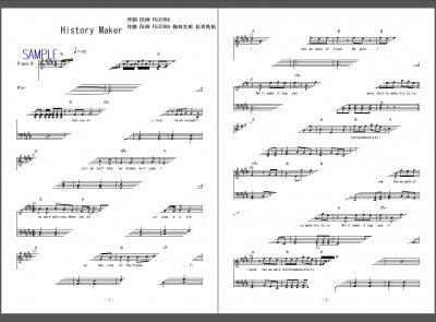 楽譜 ユーリ On Ice History Maker Dean Fujioka ピアノ譜 ２次元楽譜製作所 楽譜販売ページ