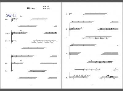楽譜 ゴールデンカムイ Hibana The Sixth Lie バンドスコア ２次元楽譜製作所 楽譜販売ページ
