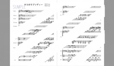 楽譜[SHOW BY ROCK!! ましゅまいれっしゅ!!] キミのラプソディー [Mashumairesh!!][バンドスコア] -  ２次元楽譜製作所　楽譜販売ページ