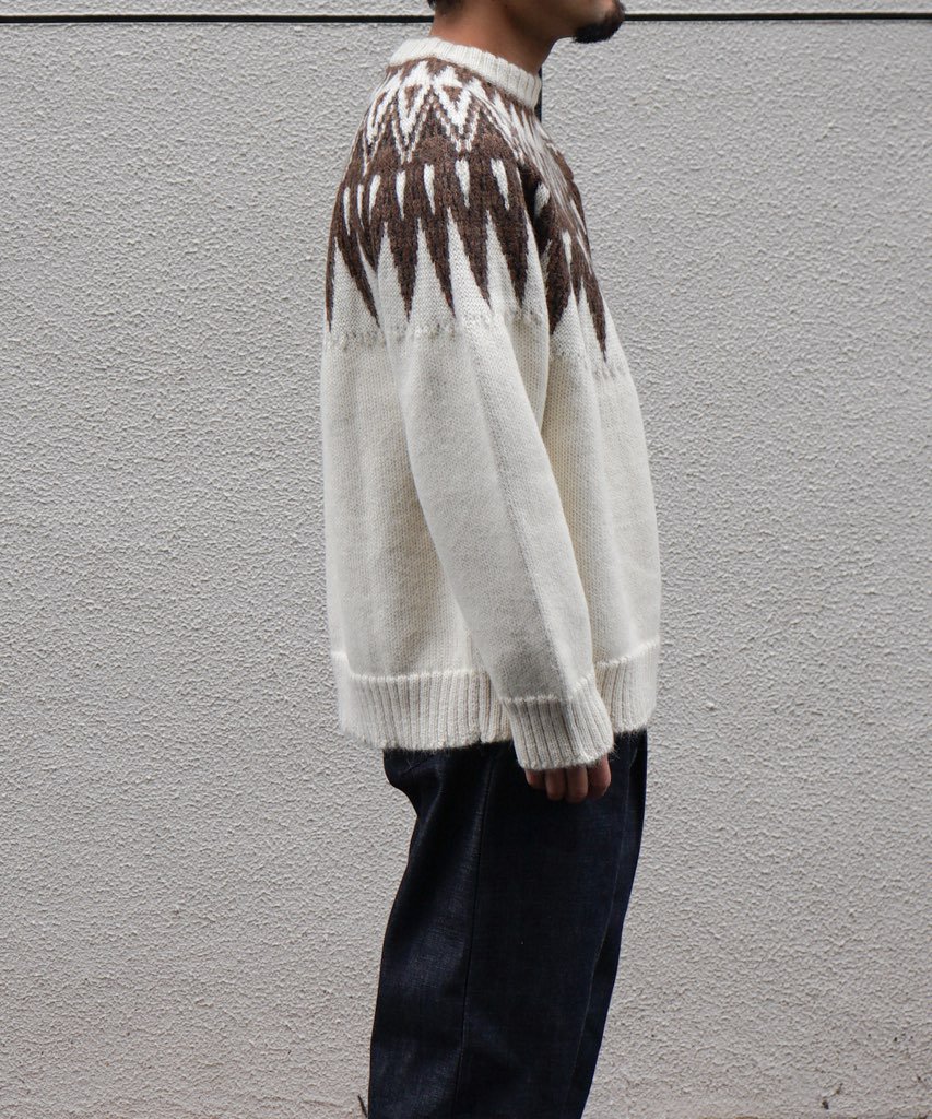 Markaware Nordic sweater alpaca ニット モヘア-