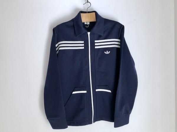 adidas ネイビー ボタン付きジャケット西ドイツ製