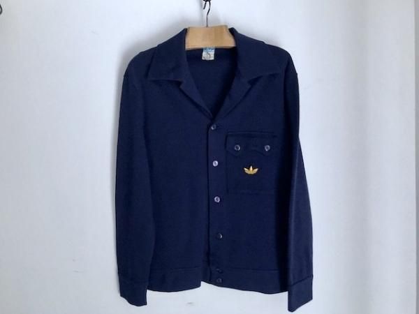 adidas ネイビー ボタン付きジャケット西ドイツ製