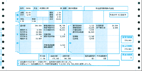 弥生 給与明細書 - その他