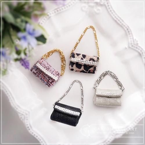 ☆ハンドメイド☆ ミニチュア チェーンバッグ エナメル レモン