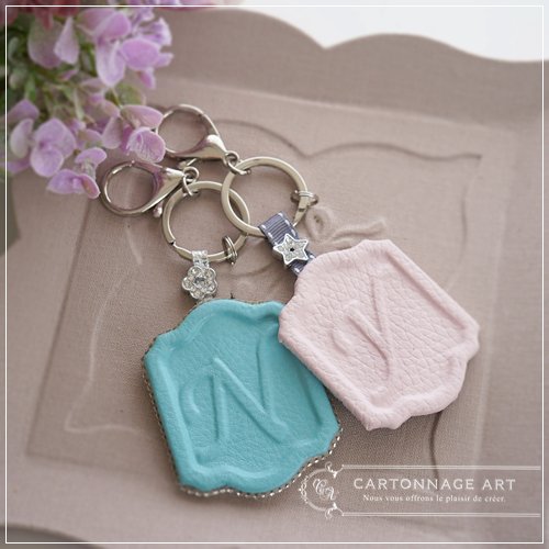 BAGチャームイニシャルタグーCartonnageart