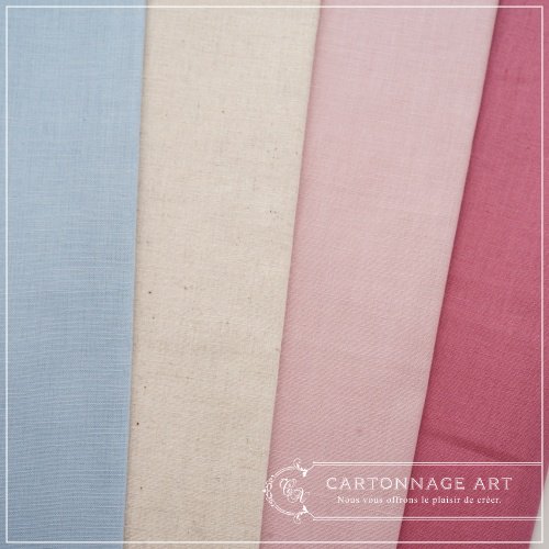 リネンcotton混紡無地♪おしゃれなくすみ系カラー♪- CartonnageArt