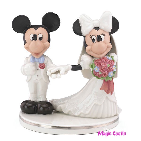 ディズニー ミッキー ミニーマウス ウェディングケーキトッパー Mickey And Minnie Cake Topper ディズニーフィギュア専門店 マジックキャッスル