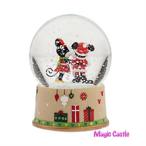 ディズニー ミッキー＆ミニーホリデースノーグローブ2016 Mickey and Minnie Mouse Snowglobe - Holiday  2016 - ディズニーフィギュア専門店　マジックキャッスル