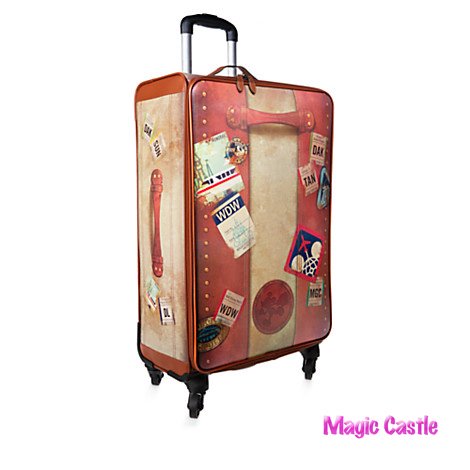 ディズニータグ ヴィンテージ スーツケース ラージ Disney TAG Vintage Rolling Luggage - 28'' - ディズニーフィギュア専門店  マジックキャッスル