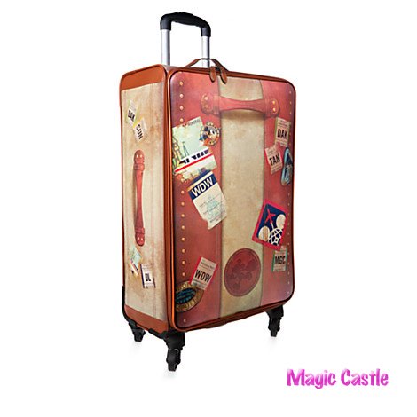 ディズニータグ ヴィンテージ スーツケース ラージ Disney Vintage Rolling Luggage 28 ディズニーフィギュア専門店 マジックキャッスル