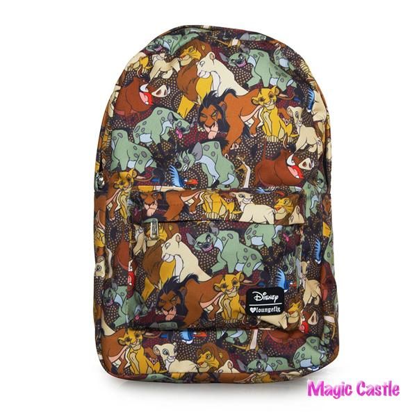 ラウンジフライ ディズニー ライオン・キング バックバッグ Loungefly x The Lion King Character Print  Backpack - ディズニーフィギュア専門店　マジックキャッスル