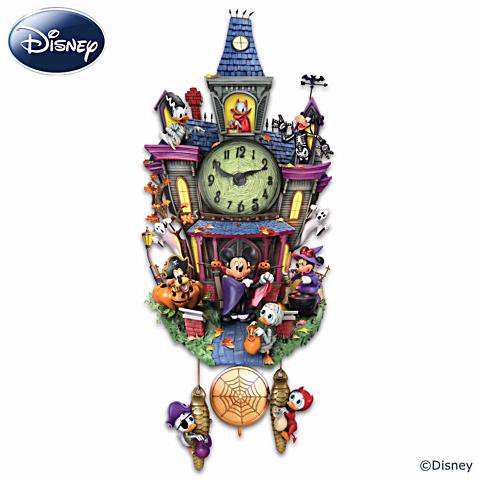 ディズニーハロウィンカッコー時計 Disney Halloween Wall Clock With Lights And Music ディズニーフィギュア専門店 マジックキャッスル