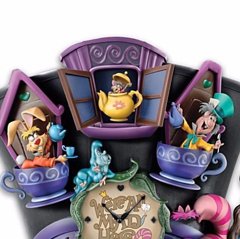 ディズニー ふしぎの国のアリス鳩時計 Disney Alice In Wonderland Mad Hatter Wall Clock ディズニーフィギュア専門店 マジックキャッスル