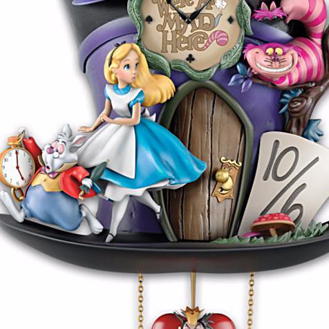 即納可】ディズニー ふしぎの国のアリス鳩時計 Disney Alice In 