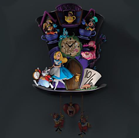 ディズニー ふしぎの国のアリス鳩時計 Disney Alice In Wonderland Mad Hatter Wall Clock ディズニーフィギュア専門店 マジックキャッスル