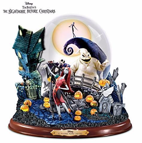 ナイトメアー・ビフォア・クリスマス スノーグローブ Nightmare Before Christmas Snowglobe With Lights  and Music - ディズニーフィギュア専門店　マジックキャッスル