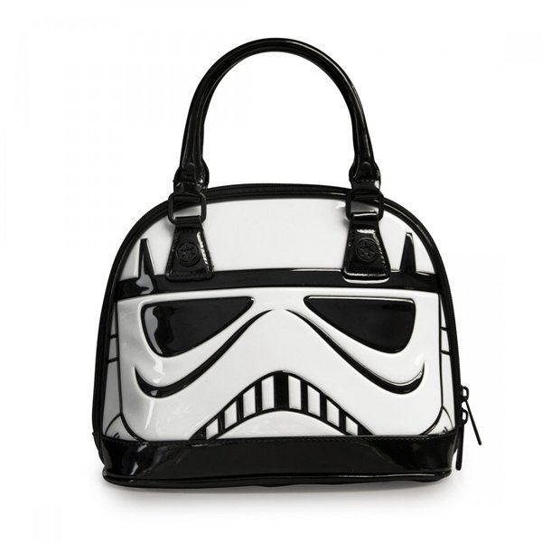 ラウンジフライ スター・ウォーズ デス・トルーパー パテント ミニドームバッグ Loungefly x Star Wars Stormtrooper  Patent Mini Dome Bag - ディズニーフィギュア専門店　マジックキャッスル