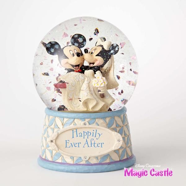 ディズニー ミッキー ミニーウェディング ウォーターグローブ Mickey And Minnie 1 Mm Water Globe ディズニーフィギュア専門店 マジックキャッスル