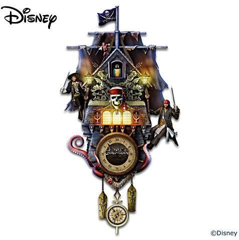 パイレーツ オブ カリビアン 壁掛け時計 Disney Pirates Of The Caribbean Illuminated Wall Clock ディズニーフィギュア専門店 マジックキャッスル