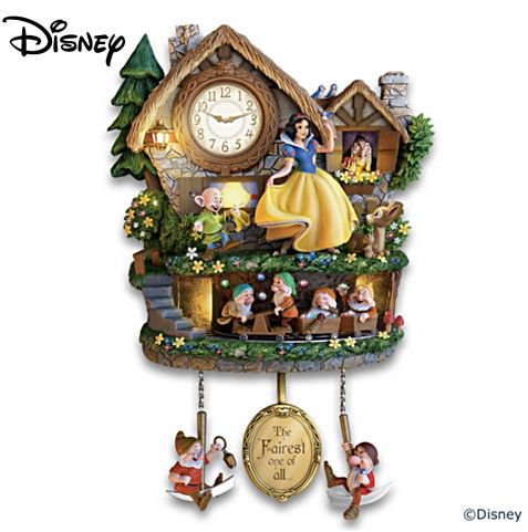 ディズニー 白雪姫 鳩時計 Disney Snow White Hidden Treasure Cuckoo Clock -  ディズニーフィギュア専門店　マジックキャッスル