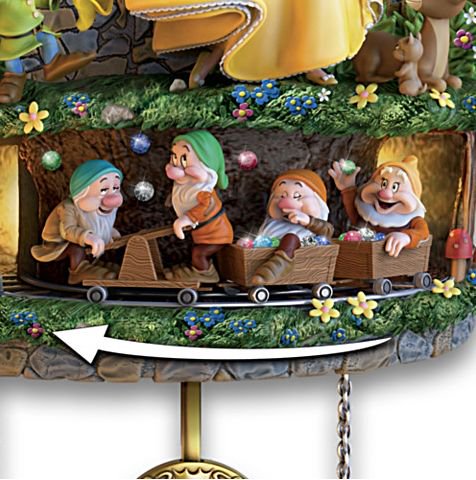 ディズニー 白雪姫 鳩時計 Disney Snow White Hidden Treasure Cuckoo Clock - ディズニーフィギュア専門店  マジックキャッスル