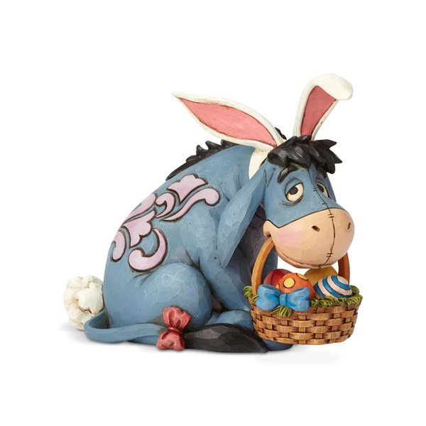 ディズニートラディジョン ジム・ショア Jim Shore くまのプーさん イーヨー Eeyore as Easter Bunny - Eeyore  Cottontail - ディズニーフィギュア専門店 マジックキャッスル