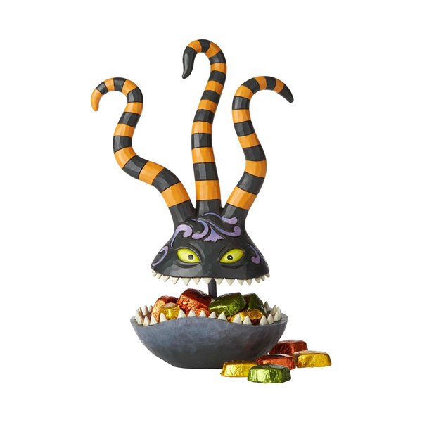 ディズニー ジム・ショア Jim Shore ナイトメア－・ビフォア・クリスマス Harlequin Demon Trinket Dish -  Toothy Terror - ディズニーフィギュア専門店 マジックキャッスル