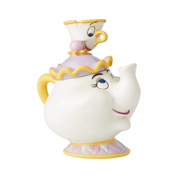 ディズニーセラミックス 美女と野獣 Mrs. Potts and Chip Cookie Jar ポット夫人とチップ クッキージャー -  ディズニーフィギュア専門店　マジックキャッスル