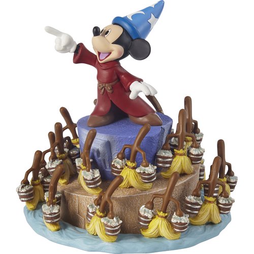 ディズニー プレシャス・モーメンツ ファンタジア ミュージカルフィギュア Disney Mickey Mouse Dream A Fantastic  Dream Rotating Musical - ディズニーフィギュア専門店　マジックキャッスル