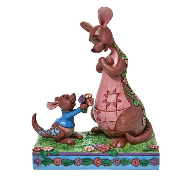 ディズニー くまのプーさん カンガとルー Roo Giving Kanga Flowers - ディズニーフィギュア専門店　マジックキャッスル