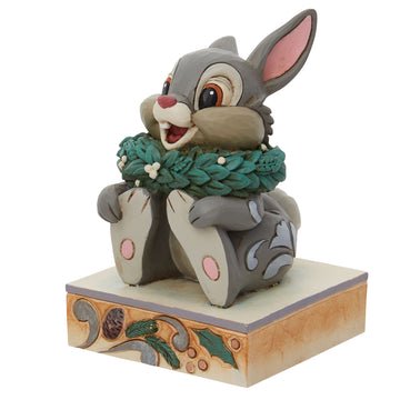 ディズニートラディション ジム・ショア バンビ サンパー（とんすけ）クリスマスフィギュア　Thumper Christmas Figurine -  ディズニーフィギュア専門店　マジックキャッスル