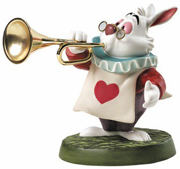 廃盤 ふしぎの国のアリス ホワイトラビット Alice In Wonderland White Rabbit Royal Fanfare ディズニーフィギュア専門店 マジックキャッスル
