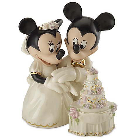 ディズニー ミッキー&ミニーマウス ウェディングケーキ Minnie's Dream Wedding Cake Figurine by Lenox -  ディズニーフィギュア専門店　マジックキャッスル