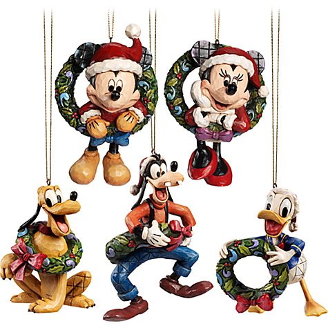 ディズニー ジム・ショア Jim Shore ミッキーマウスと仲間達 クリスマスホリデーオーナメント5個セット - ディズニーフィギュア専門店　 マジックキャッスル