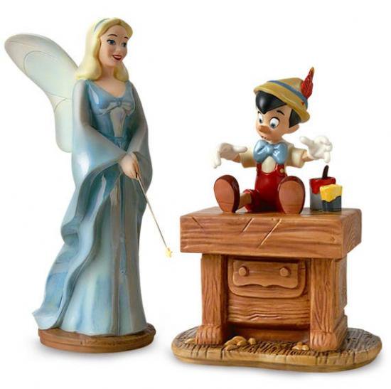 ピノキオ ピノキオとブルーフェアリー Pinocchio Blue Fairy And Pinocchio The Gift Of Life Is Thine ディズニーフィギュア専門店 マジックキャッスル