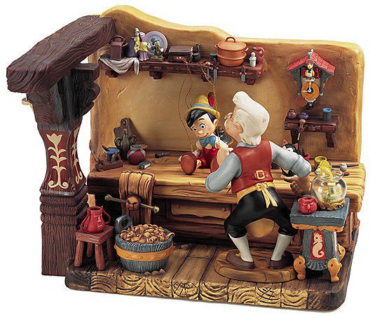 ディズニー ピノキオ　 Pinocchio Geppetto's Workshop The Finishing Touch -  ディズニーフィギュア専門店　マジックキャッスル