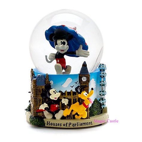 【在庫あり・即納可！英国限定】スノーグローブ ミッキーマウス ロンドン Mickey Mouse London Snow Globe -  ディズニーフィギュア専門店　マジックキャッスル