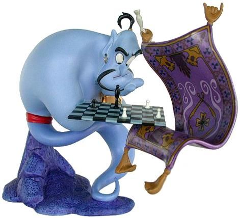 廃盤 ディズニー アラジン ジーニーとじゅうたんのチェス Genie I M Losing To A Rug ディズニーフィギュア専門店 マジックキャッスル