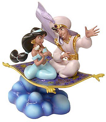 廃盤 アラジン 限定1 992体 アラジンとジャスミン Aladdin And Jasmine A Whole New World ディズニーフィギュア専門店 マジックキャッスル