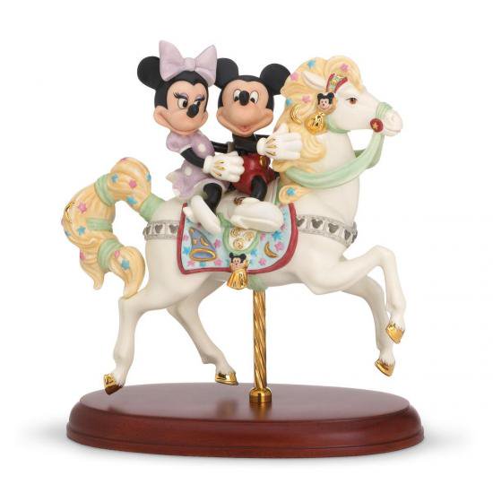 レノックス ミッキー＆ミニー カルーセル ロマンス 限定2500体 Lenox Mickey's Carousel Romance -  ディズニーフィギュア専門店　マジックキャッスル