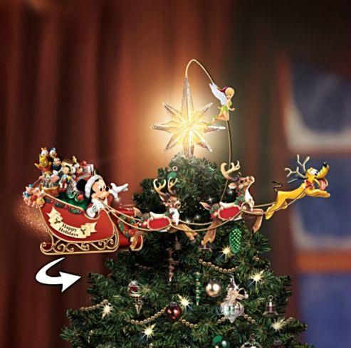 ディズニー イルミネーション ロータティング ツリートッパー　Illuminated Rotating Disney Tree Topper -  ディズニーフィギュア専門店　マジックキャッスル