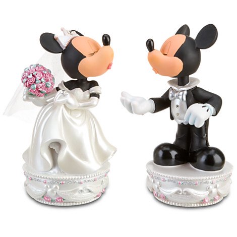 ミッキー ミニーマウス ウェディングフィギュア Minnie And Mickey Mouse Bobble Heads Wedding Set ディズニーフィギュア専門店 マジックキャッスル