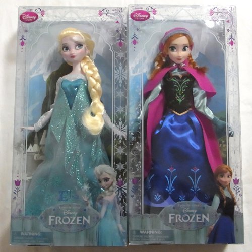 即納可 アナと雪の女王 アナとエルザ クラシック ドール Disney Frozen Doll Anna Elsa 2体セット ディズニーフィギュア専門店 マジックキャッスル