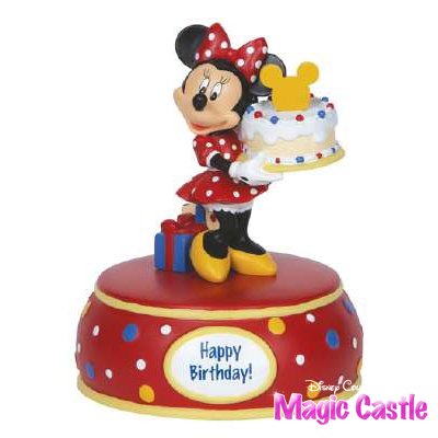 ディズニー プレシャスモーメンツ ミニーマウスとケーキ ミュージカル Minnie Mouse With Cake Musical ディズニーフィギュア専門店 マジックキャッスル