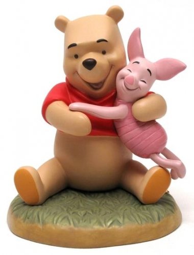 【廃盤】ディズニー プー＆フレンズ くまのプーさんとピグレット Winnie The Pooh Hugging Piglet -  ディズニーフィギュア専門店　マジックキャッスル