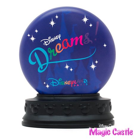 EU限定 ディズニー ディズニーランド・パリ ライトアップ スノーグローブ　Disneyland Paris Dreams Light-Up Snow  Globe - ディズニーフィギュア専門店　マジックキャッスル