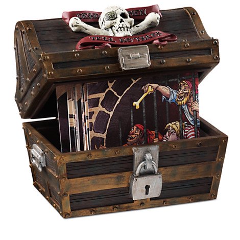 ディズニー スノーグローブ パイレーツ・オブ・カリビアン コースターセット Pirates of the Caribbean Treasure  Chest - ディズニーフィギュア専門店　マジックキャッスル