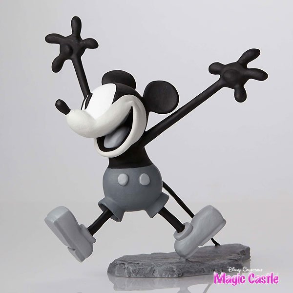 【限定】ディズニー アーカイブスコレクション ミッキー＆ミニーマウス マケットフィギュア 白黒 Mickey & Minnie B/W  Maquettes - ディズニーフィギュア専門店　マジックキャッスル