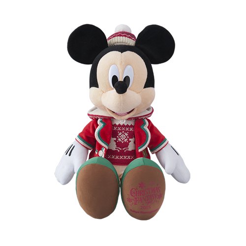 即納可 東京ディズニーランド 15クリスマス ミッキーマウス ぬいぐるみ ディズニーフィギュア専門店 マジックキャッスル