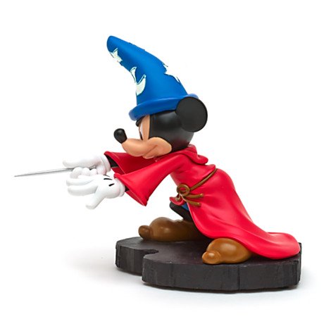 【EU限定】 ディズニーランド・パリ ミッキー ライトアップフィギュア Mickey Mouse Sorcerer's Apprentice  Light-Up Figurine - ディズニーフィギュア専門店　マジックキャッスル